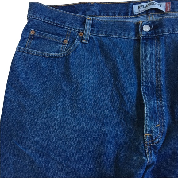 Levi’s 550 Relaxed Fit Medium Wash Blue Denim Jeans 46X30 - Picture 6 of 17